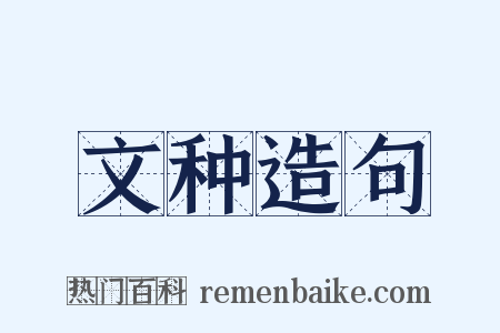 文种造句是什么意思的图片